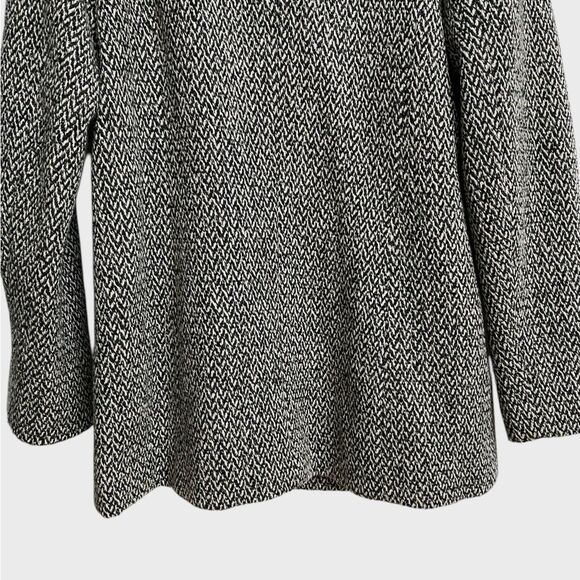 Vintage Paul Levy Women's Herringbone Pea Coat Size M Wool Grey Jacket Old Money - Picture 11 of 15